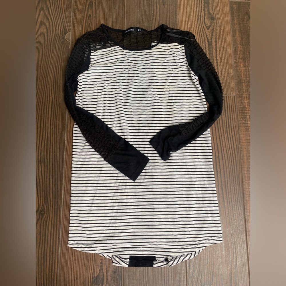 Tunic/Dress Black & White Striped